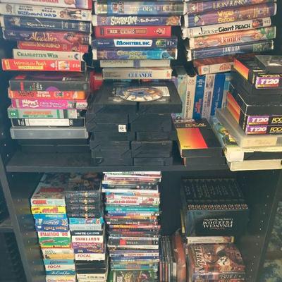CDs, DVDS, VHS