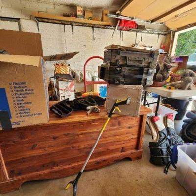 garage filled with tools