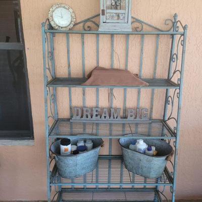 Metal, bakers rack