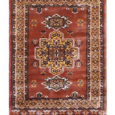 Hand knotted Kafkazi Rug 3'10" x 2'7"
$298...