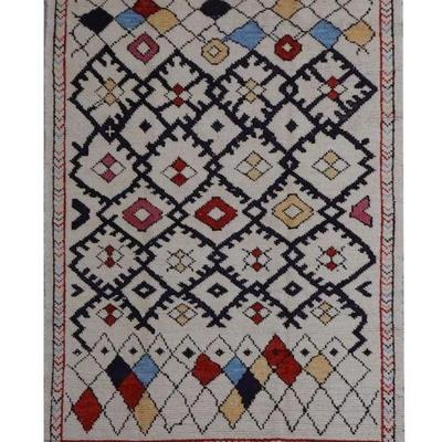 Hand knotted Moroccan rug 7'1" x 5'1"
$720...