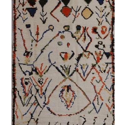 Hand knotted Moroccan rug 8'1" x 5'1"
$822...