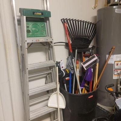 Ladders and yard tools