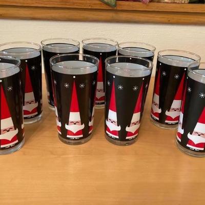 Vintage Holt Howard Santa glasses 