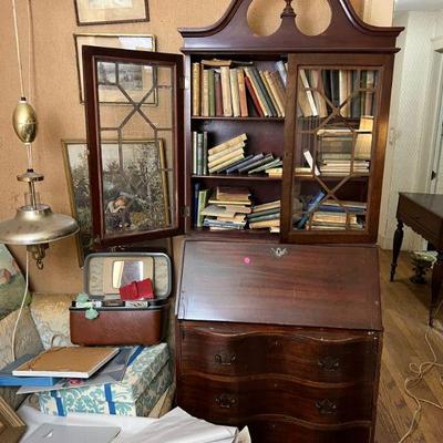 Second Antique Secretary Hutch $125