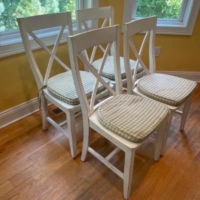 Four Madison Furniture Barn/Canadel X-Back Wood Chairs