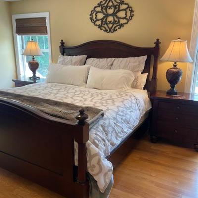 Restoration Hardware King Camden & Sutter Arch Bed,  This bed has allure that endures.  Woodworkers build each piece from American...