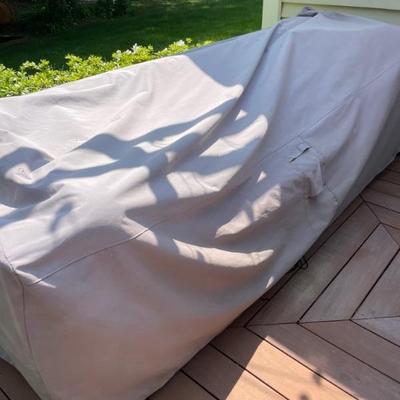 Romford Outdoor Patio Sofa with Cushions by Sol 72 and all-weather wicker. (with cover) Two available 
29" H x 35" D
Cushion:...