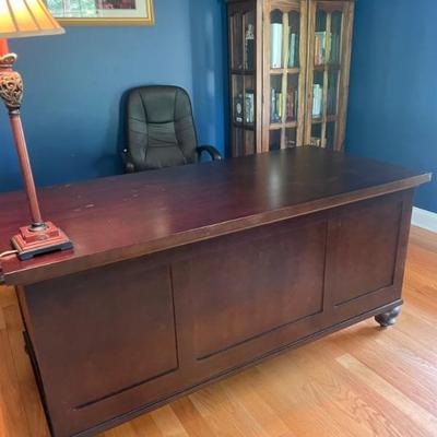 Restoration Hardware Camden Home office desk.  Classic 7 drawer design with bottom drawers being able to be as filing cabinets.  66"...