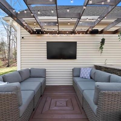 Romford Outdoor Patio Sofa with Cushions by Sol 72 and all-weather wicker. (with cover) Two available 
29" H x 35" D
Cushion:...