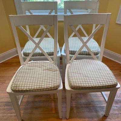 Four Madison Furniture Barn/Canadel X-Back Wood Chairs