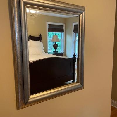 Silver Framed  Wall Mirror