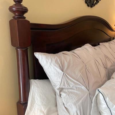 Restoration Hardware King Camden & Sutter Arch Bed,  This bed has allure that endures.  Woodworkers build each piece from American...
