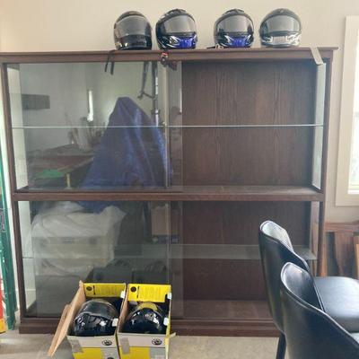 Huge sliding glass cabinet