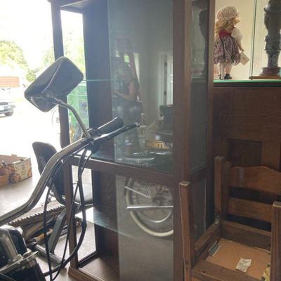 Sliding glass cabinet