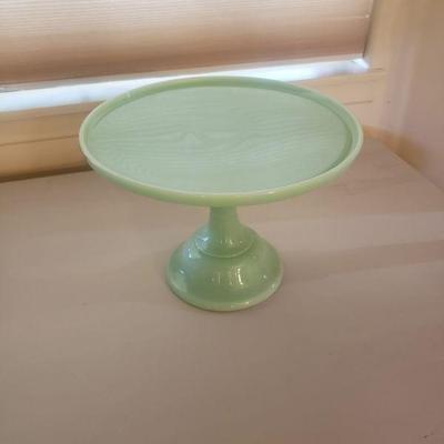 Jadite cake platter