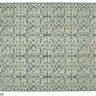 Hand knotted Indian Modern Rug 9'0" x 12'0"...