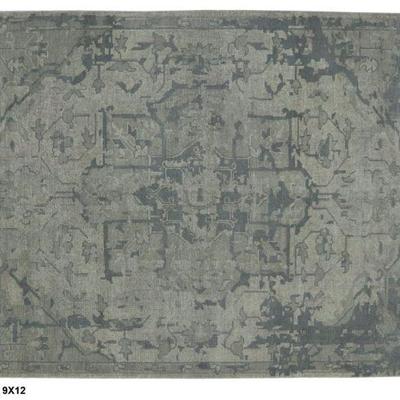 Hand knotted Indian Modern Rug 9'0" x 12'0"...