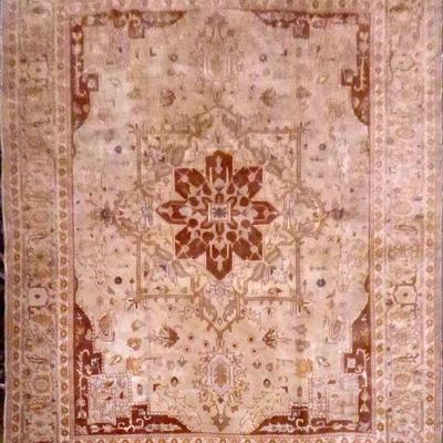 Turkish Hand-Knotted Rug 10'10" x 12'9"...
