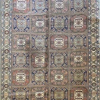 Turkish Hand-Knotted Rug 6'6" x 9'8"...