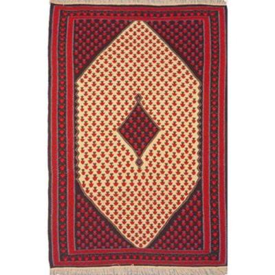 Sanandaj Persian Kilim 5'5" X 3'6"...
