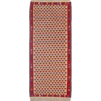 Sanandaj Persian Kilim 9'1" X 4'0"...