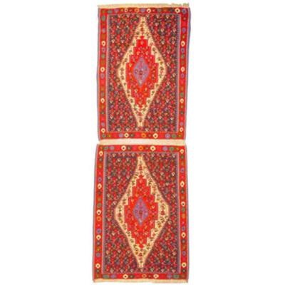 Sanandaj Persian Kilim 3'7" X 5'3"...