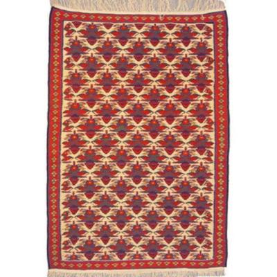 Sanandaj Persian Kilim 5'4" X 3'8"...
