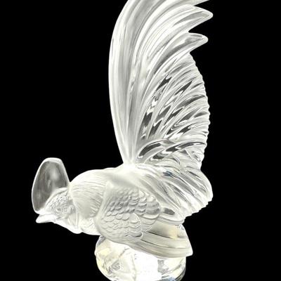 Lalique France Crystal Rooster