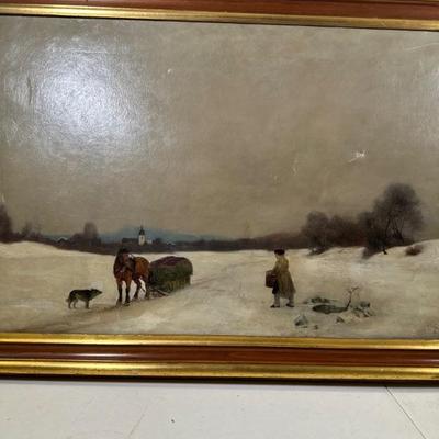 Russian Artist oil on canvas