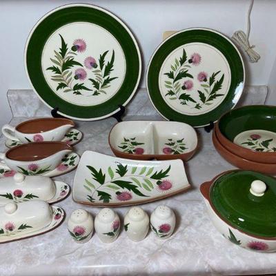 Stangl Pottery Thistle dishes