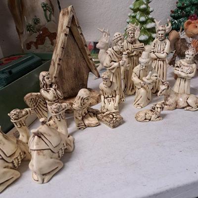 Ceramic Nativity Set