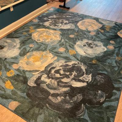 Camellia Midnight Ruggable Washable Rug 