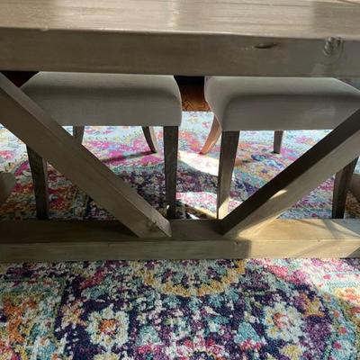 Restoration Hardware Table 40â€ W x 84â€L x 30â€ H  - Two leaves that extend the table 18â€ each side