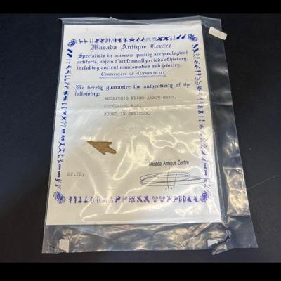 Neolithic Flint Arrow Head
