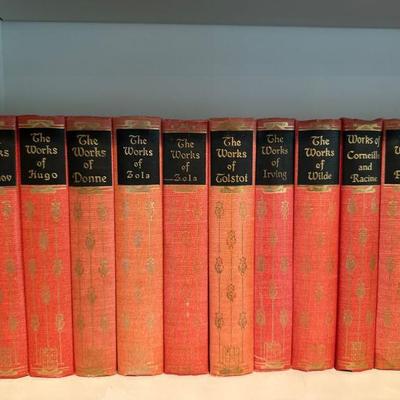 Books: The Works of Hugo, The Works of Donne, The Works of Pascal