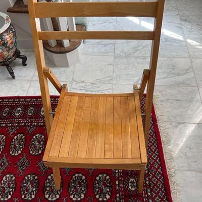 Wood Folding Chair