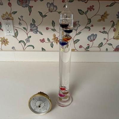 Galileo Thermometer and Barometer