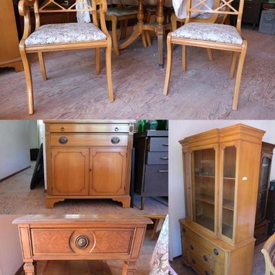 Blonde Oak Dining Suite. (The Hutch and Sideboard  are sold)
