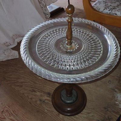 Round Crystal Side Table