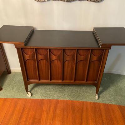 Kent Coffey Perspecta bar cart.  In excellent condition.  Available for pre-sale.  Call (813) 690-4306.