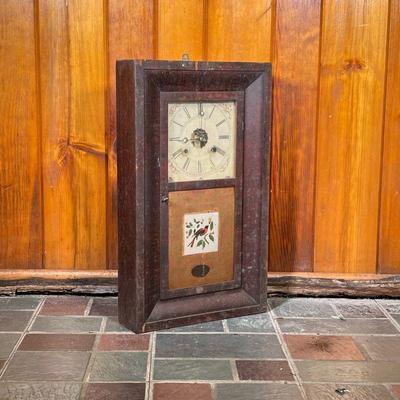 ANSONIA BRASS COMPANY OG CLOCK | â€œPatent Brass Clocks Manufactured by the Ansonia Brass Company Ansonia, Conn." Mahogany OG Clock...