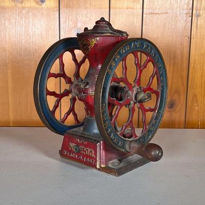 CHAS. PARKER COFFEE MILL GRINDER | â€œChas Parker Co. Meriden Conn. USA No. 200 Patâ€™d March 9 1897â€ Coffee Mill Grinder. Double wheel...