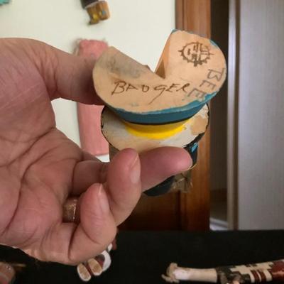 Vintage Kachina doll, Badger