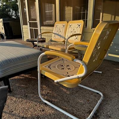 Vintage metal chairs
