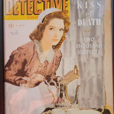 1940s framed mag cover from models estate