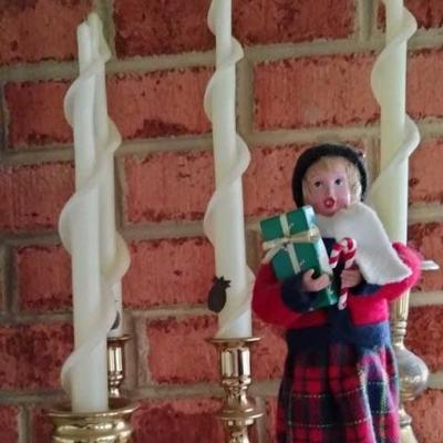 Candkesticks & Byers Choice Carolers (1 of several)