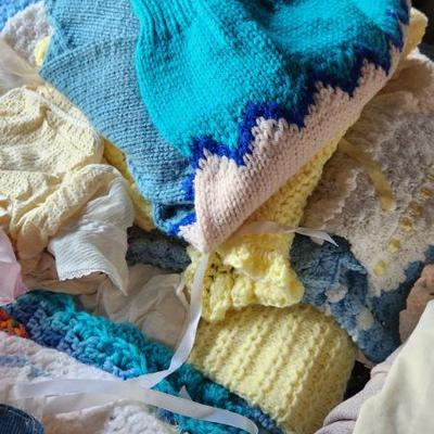Handknit baby items