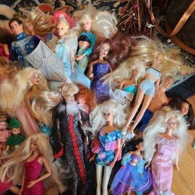 90s Barbies including Sleeping beauty and Peince Charming
