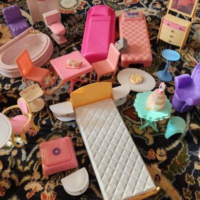 Tons of Barbie furniture